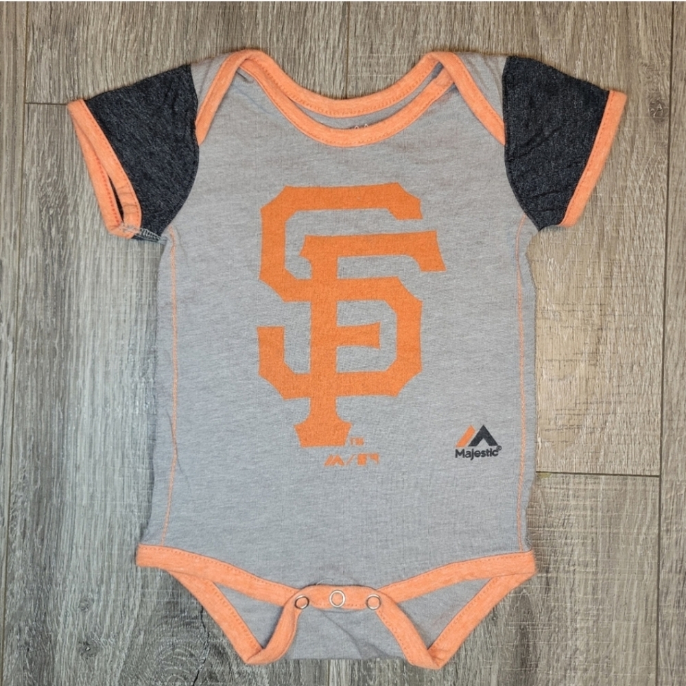 SF Giants Gray and Orange Baby Ones